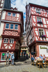 half timbered houses in Bernkastel-Kues, Moselle valley, Rhineland-Palatinate, Germany half timbered houses in Bernkastel-Kues, Moselle valley, Rhineland-Palatinate, Germany
